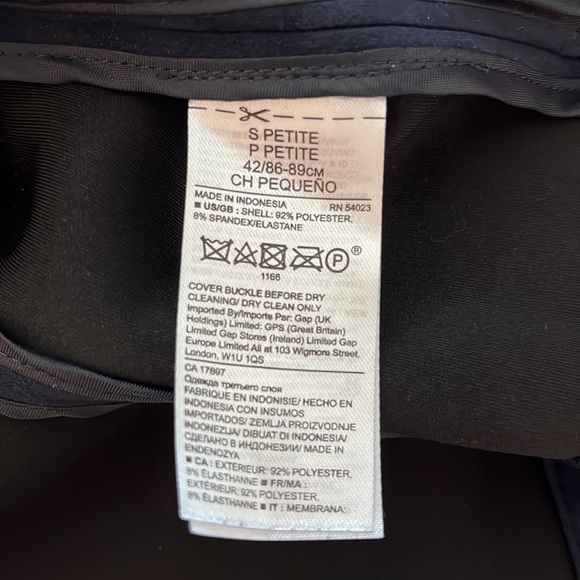 Banana Republic, suede Moto jacket, size small petite - Picture 3 of 3